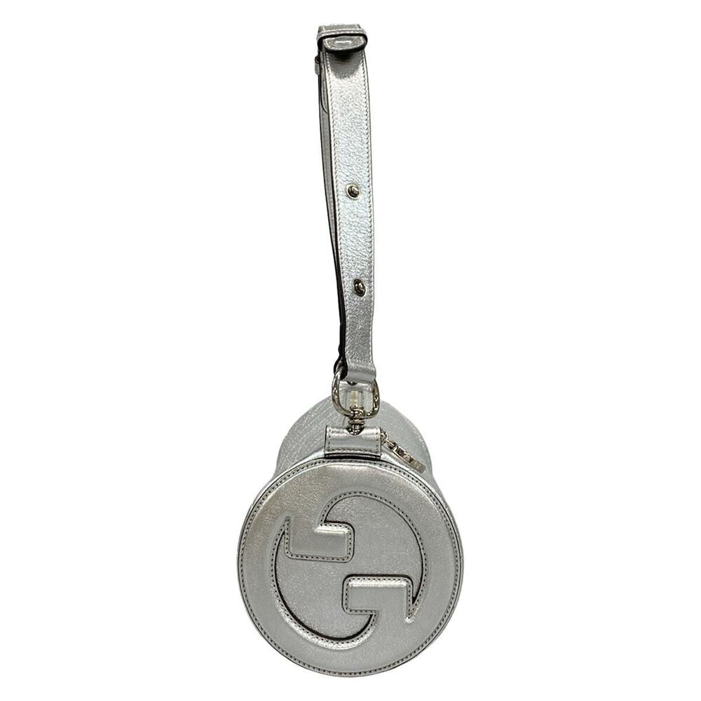 Gucci Blondie Silver Bag Leather Shoulder